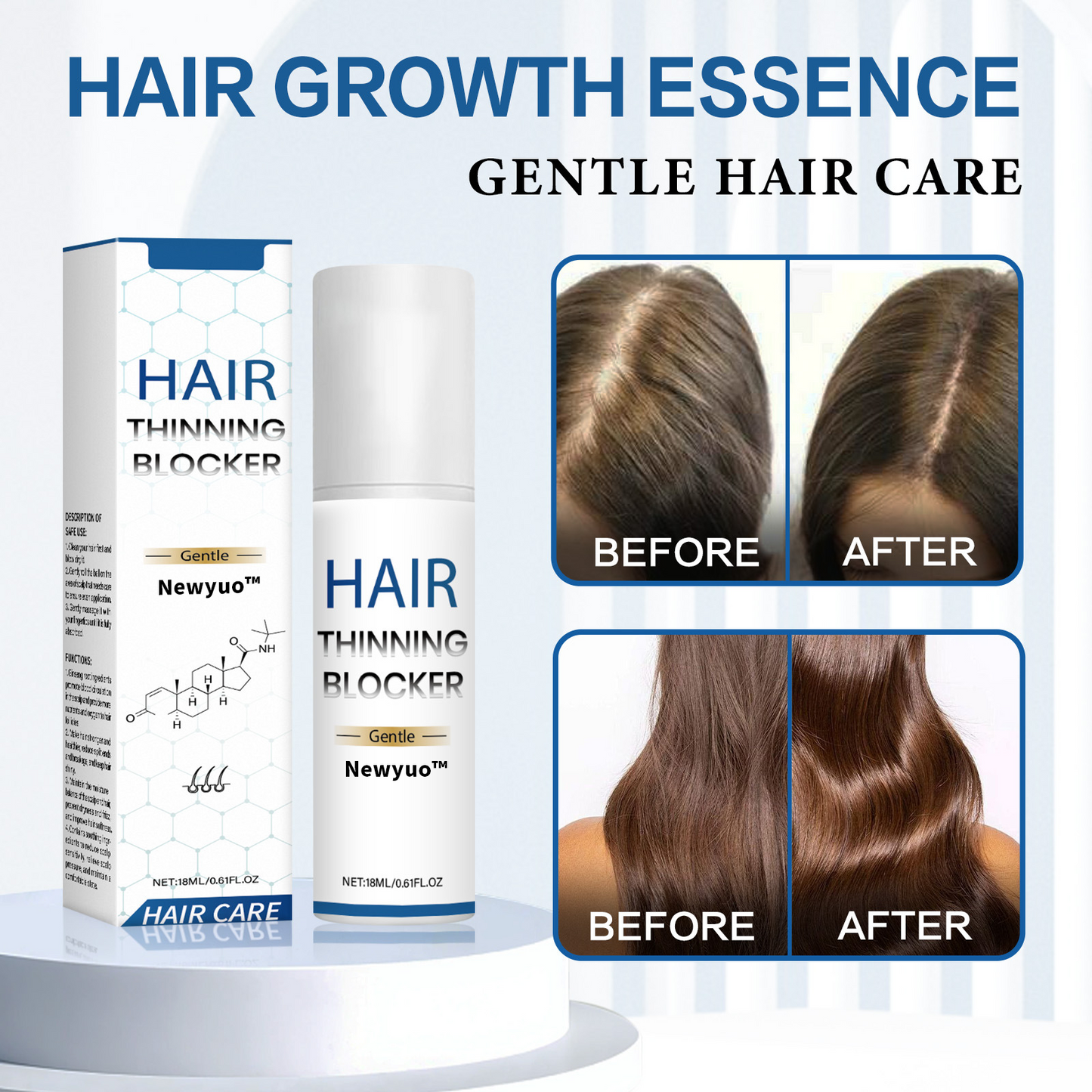 Newyuo™ hair cream 18ml - Instant density effect